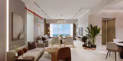 Modern living room with TV unit